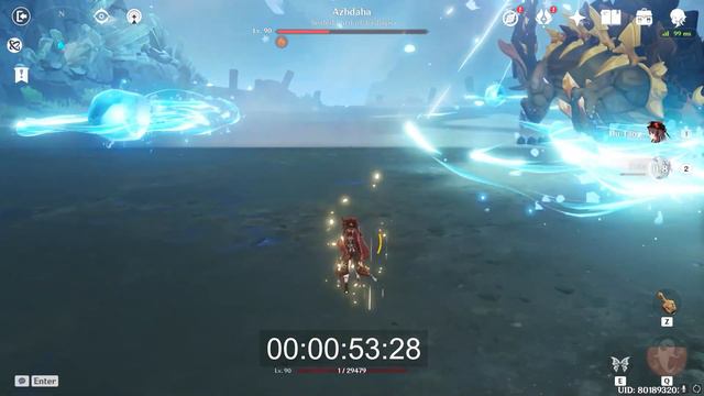 1 HP HU TAO SOLO AZHDAHA 92 SECONDS NO BUFFS - Genshin Impact смотреть онлайн