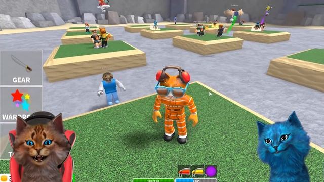 СУМАСШЕДШИЙ ОСТРОВ в РОБЛОКС КОТИК ИГРОМАН И КОТЁНОК ЛАЙК ROBLOX CURSED ISLANDS смотреть онлайн