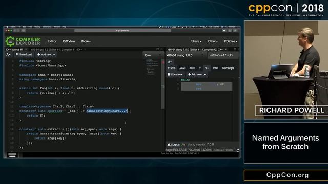 CppCon 2018: Richard Powell “Named Arguments from Scratch” смотреть онлайн