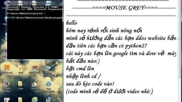 hướng dẫn ddos web bằng python share code смотреть онлайн