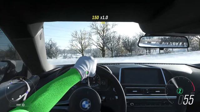 Forza Horizon 4 1200 BHP BMW M6 In The Snow (Logitech Momo Wheel + Paddles) Gameplay смотреть онлайн