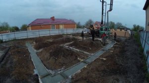 Ленточный фундамент для 2 х этажного дома/Копка/Армирование/Опалубка/Бетонирование/Как сделать?