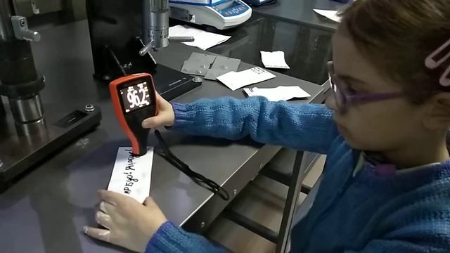 Порошковая покраска. Определение толщины покрытия. Толщиномер Elcometer. #powdercoating