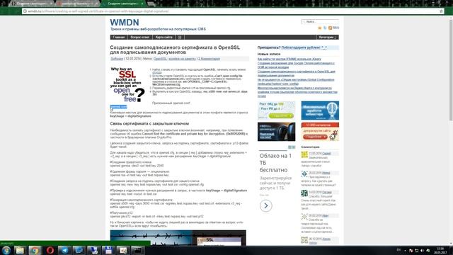Создание самоподписного SSL-сертификата OpenSSL Windows смотреть онлайн