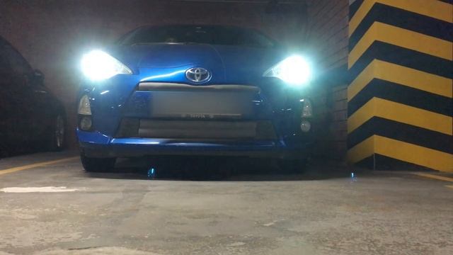 Toyota Aqua DRL and turn light 2 in 1 (ДХО в поворотники) смотреть онлайн