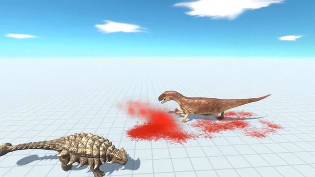 Аллозавр против анкилозавр