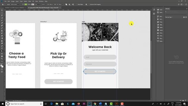 Mobile Application Design from Scratch | Adobe Photoshop – Illustrator Tutorial | UI/UX Design смотреть онлайн