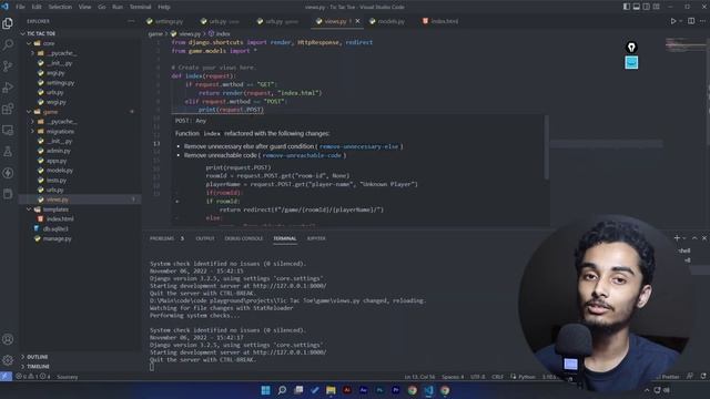 Creating A TIC TAC TOE Game Using Django Channels | Completing Views and Templates #01 смотреть онлайн