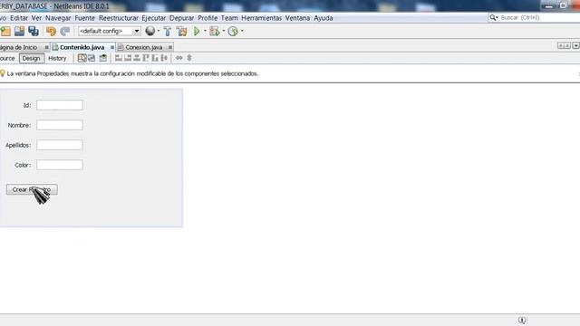 Base de datos java y derby parte2(CREAR REGISTROS) смотреть онлайн