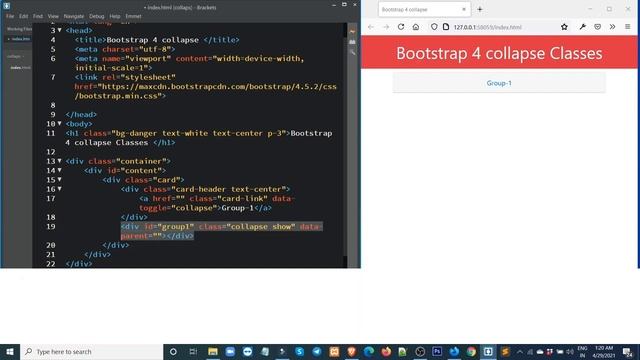 Bootstrap collapse | Bootstrap Tutorials | Bootstrap 3 4 and Bootstrap 5 смотреть онлайн