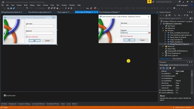 VB.Net and SQL Server 2017 : Password Complexity Requirements (Strong Password Criteria) смотреть онлайн