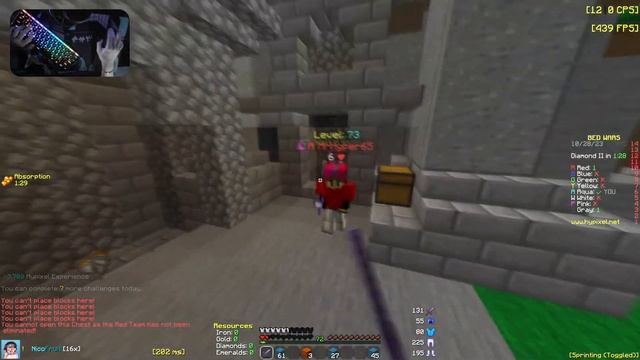 Clicky Keyboard + Mouse Sound | Handcam｜Hypixel Bedwars｜ смотреть онлайн