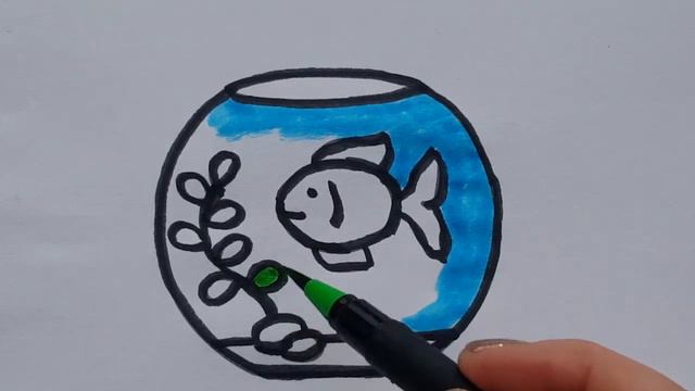 How To Draw a Fish Tank Easy / Dee Dee Draw смотреть онлайн