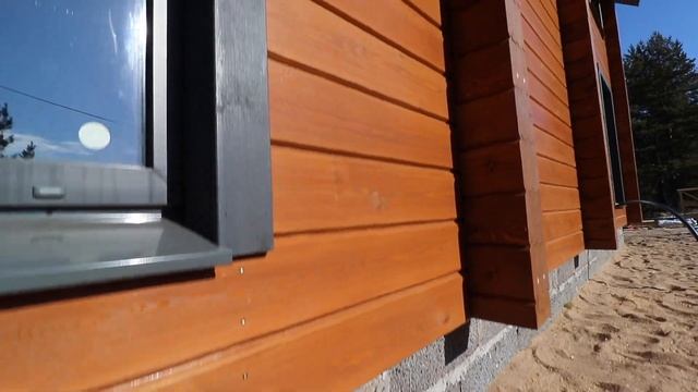 Каркасный дом с имитацией под деревянный дом из клееного бруса смотреть онлайн