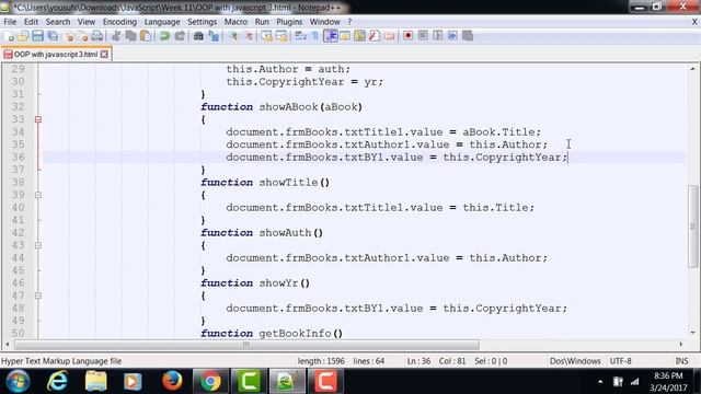 JavaScript - Object Oriented Programming - Passing Object as a Parameter смотреть онлайн