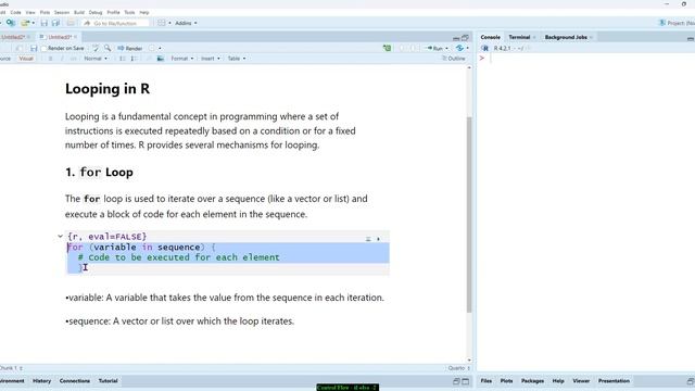 Flow Control in R (if-else, ifelse, for loops) смотреть онлайн