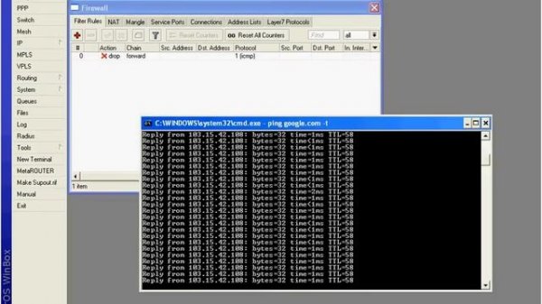 Mikrotik Router ICMP Filter Rule Configuration | Ping bloking firewall setup