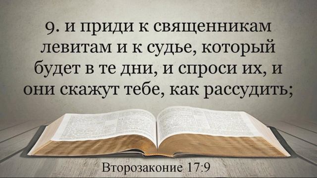 Лучшая Видео Библия. Чтение Второзаконие. Главы 16-18. Синодальный перевод смотреть онлайн