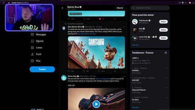 Soldja React au Reveal raté de Sains Row 5 enfin le Reboot enfin le Reveal était raté ? смотреть онлайн