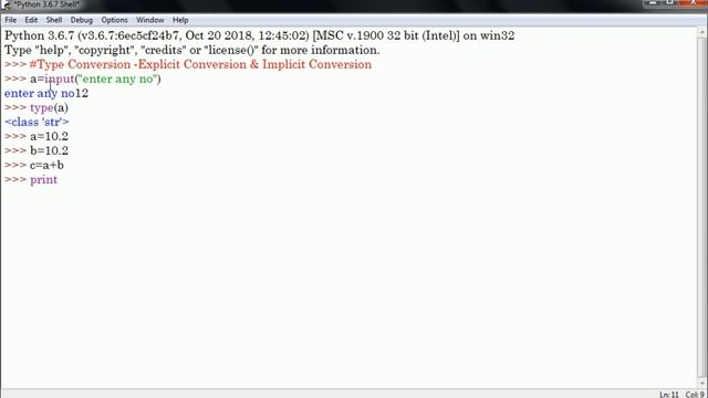 Type Conversion in Python Explicit Conversion & Implicit Conversion | Hindi смотреть онлайн