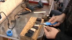 Наборная кожаная рукоятка для ножа своими руками