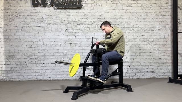 Голень сидя. Обзор тренажера от компании DEXsport |www.DEXsport.ru смотреть онлайн