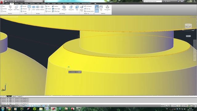 AutoCAD 2012 - Table Clock Modeling Part 3/5 смотреть онлайн
