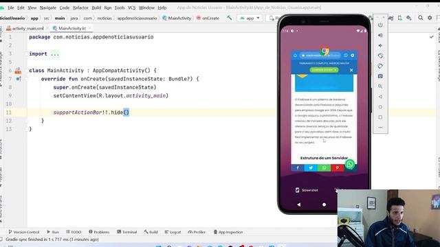 ANDROID STUDIO 2022 - CRIANDO 2 APLICATIVOS COMPLETOS COM FIREBASE E KOTLIN (AULA 05) смотреть онлайн