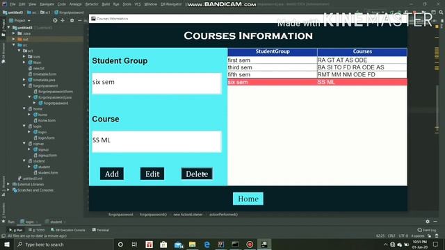 Exam timetable scheduling using graph theory | Java Swing | GUI смотреть онлайн