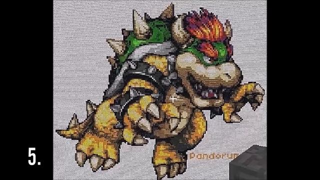 10 Best Minecraft Pixel Art Creations смотреть онлайн
