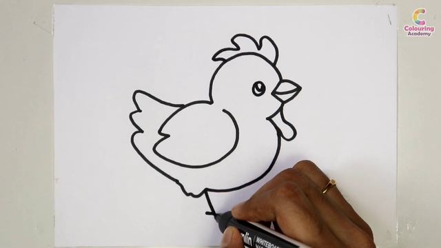 How to draw a Chicken || Chicken drawing easy смотреть онлайн
