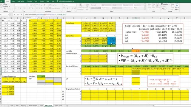 250 Ridge Regression Analysis in Excel and R смотреть онлайн