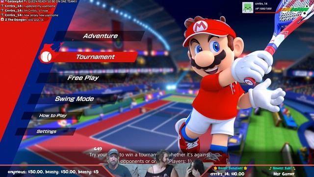 ? MK8D 104 with Mario Tennis Aces 006 Couch Party! | SLD Live! ? смотреть онлайн
