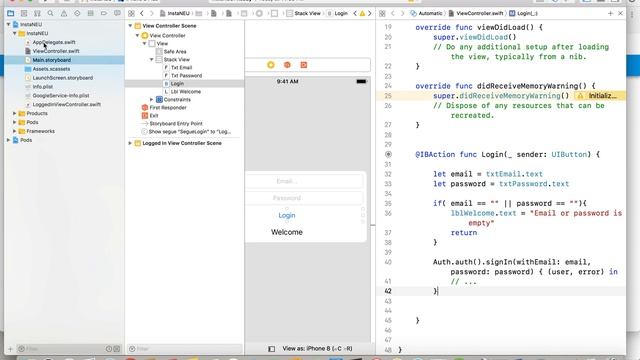 Tutorial of Login using Firebase on iOS + Swift смотреть онлайн