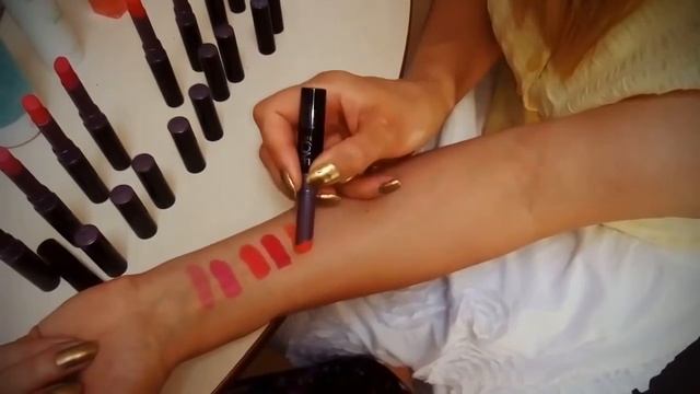 Свотчи стойкой суперматовой помады Орифлейм!!!! смотреть онлайн