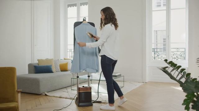 How to Steam a Dress | Tefal IXEO Power All-in-One Solution QT2020 смотреть онлайн