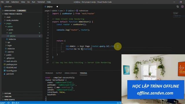 Lập trình NextJs - 09 Tìm hiểu Routing Basic смотреть онлайн