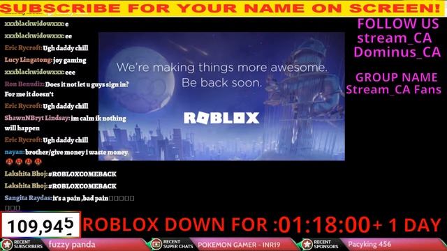 ROBLOX DOWN* OFFICIAL* LIVE ROBLOX STATUS UPDATE!! Hope For Best ? смотреть онлайн