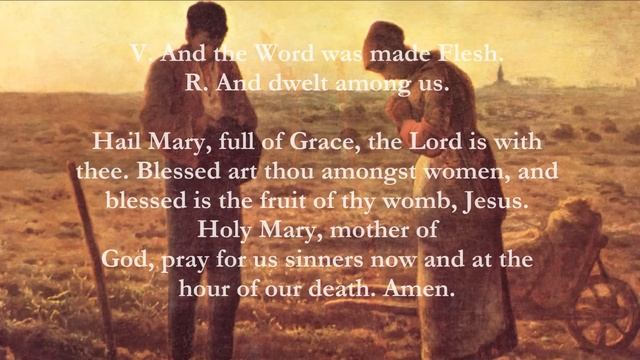 Catholic Prayers - Angelus, English смотреть онлайн