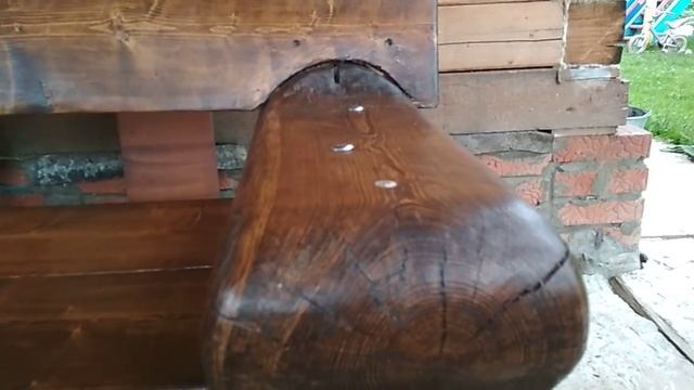 Лавка из бревна смотреть онлайн