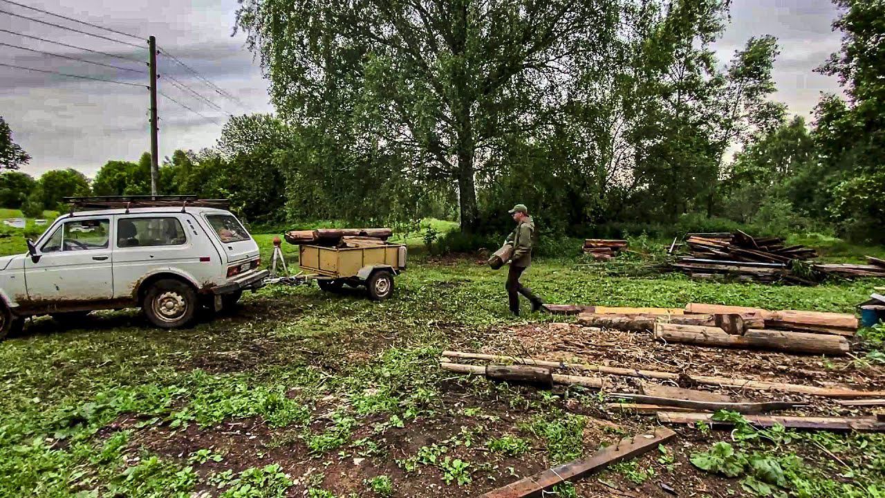Освобождаем территорию для стройки. Тяжёлая атлетика и механизация на хуторе смотреть онлайн