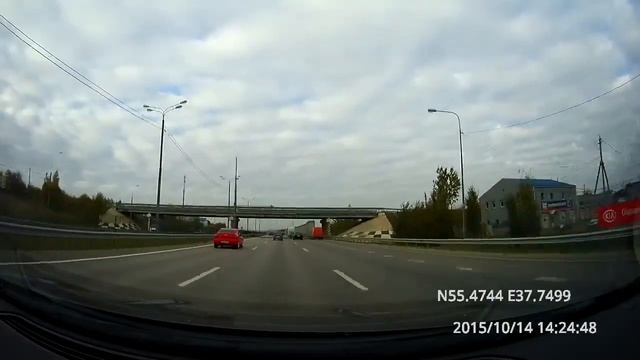 По России: Кашира - Москва / Kashira - Moscow 14/10/2015 (timelapse 4x)