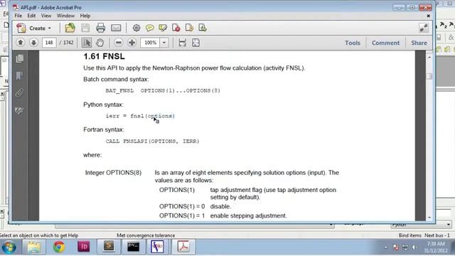 Keyword arguments for PSSE Python functions смотреть онлайн