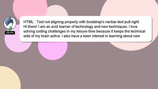 HTML : Text not aligning properly with bootstrap's navbar-text pull-right смотреть онлайн