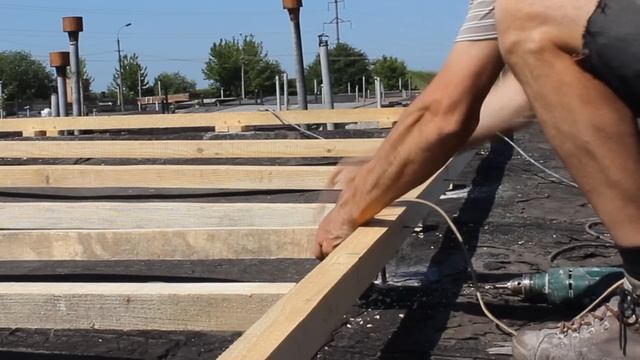 Крыша из профнастила  на гараж, своими руками.Часть 2.