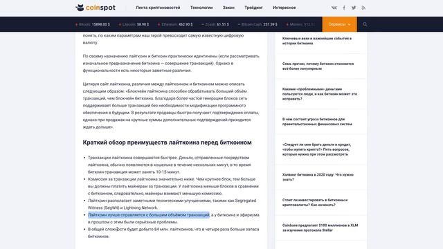 Обзор монеты Litecoin (LTC)