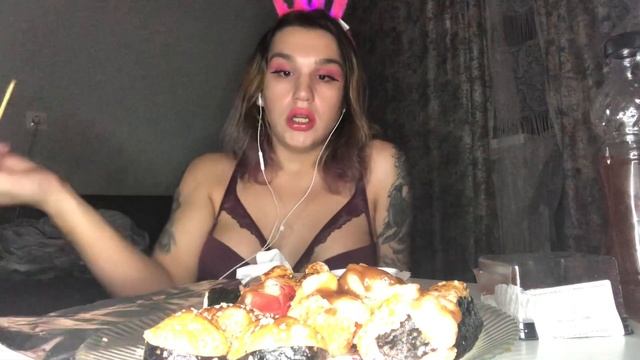 Асмр, Asmr роллы/суши, чебурек с сыром, мочи/моти, мисо суп