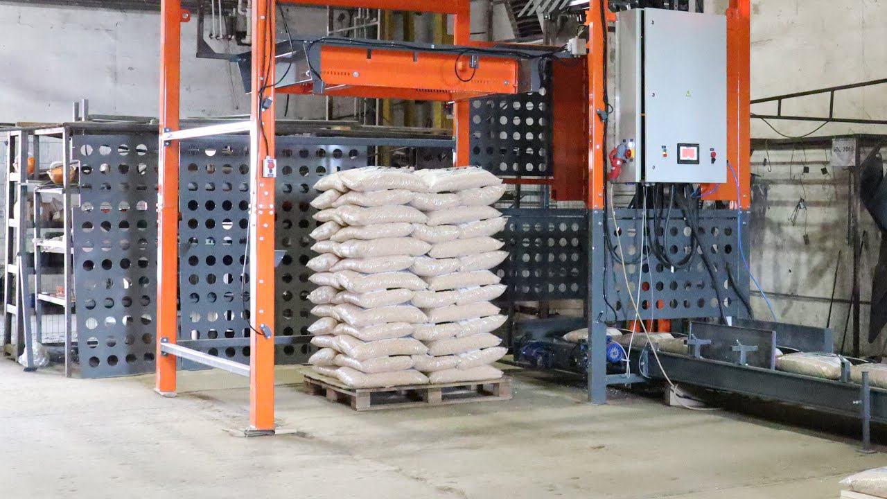 Укладка мешков 500 циклов в час! смотреть онлайн