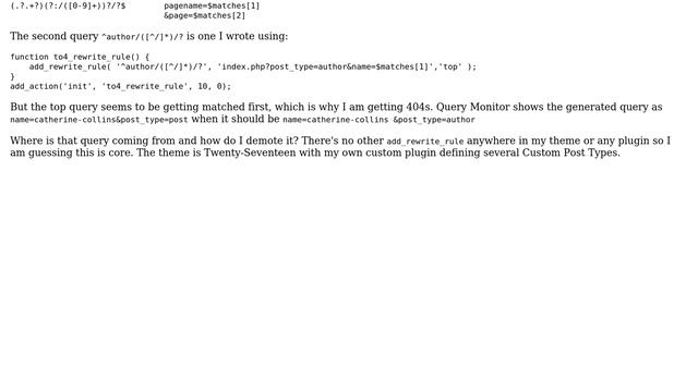 Wordpress: Custom Post Type rewrite rules not working, how to alter the rewrite order? смотреть онлайн