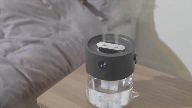 2000mL USB Humidifier with 4000mAh Battery Night Light LED Display Rechargeable Humidifier SH090 смотреть онлайн